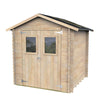 Casetta in legno con porta finestrata deposito da giardino Made in Italy