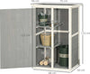 Casetta-da-Giardino-in-Legno-con-Tetto-Impermeabile,-Armadio-Porta-Attrezzi-da-Esterno-con-2-Mensole,-75x56x115cm-CF8845-292GYCF8