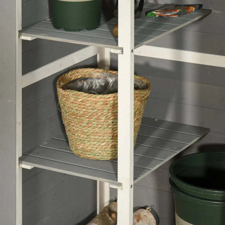 Casetta-da-Giardino-in-Legno-con-Tetto-Impermeabile,-Armadio-Porta-Attrezzi-da-Esterno-con-2-Mensole,-75x56x115cm-CF8845-292GYCF8