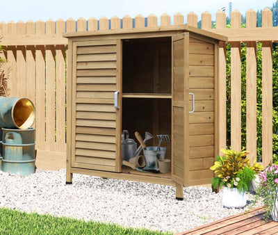 Casetta-da-Giardino-in-Legno-di-Abete-con-Tetto-in-Bitume-Impermeabile,-87x46.5x96.5cm-ZX5845-248ZX5