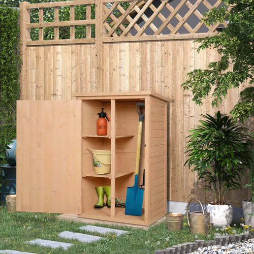 Casetta-da-Giardino-in-Legno-di-Abete-Impermeabile,-Capanno-Attrezzi-da-Esterno-75x56x115cm-SD1845-292SD1