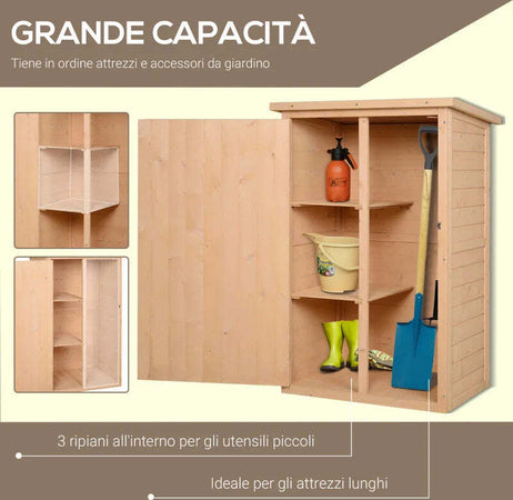 Casetta-da-Giardino-in-Legno-di-Abete-Impermeabile,-Capanno-Attrezzi-da-Esterno-75x56x115cm-SD1845-292SD1