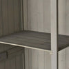 Casetta-da-Giardino-Legno-con-Porta-Doppia,-Mensole-e-Finestre,-127.5x50x164cm-HG4845-210GYHG4