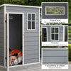 Casetta-da-Giardino-Porta-Attrezzi-con-Porta-Bloccabile,-Finestra-e-Presa-d'Aria,-Grigio-HN7845-954V00GYHN7