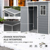 Casetta-da-Giardino-Porta-Attrezzi-con-Porta-Bloccabile,-Finestra-e-Presa-d'Aria,-Grigio-HN7845-954V00GYHN7