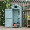 Casetta-da-Giardino-Porta-Attrezzi-in-Legno-con-3-Ripiani,-77x54.2x179cm,-Blu-ZX4845-209V01BUZX4