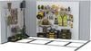 Casetta-da-Giardino-Porta-Utensili-in-Lamiera-con-Porte-Scorrevoli,-213x130x185cm,-Verde-ER8845-030GNER8