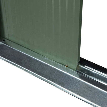 Casetta-da-Giardino-Porta-Utensili-in-Lamiera-di-Acciaio,-Capanno-da-Giardino-in-Acciaio-con-Porte-Scorrevoli,-280x130x172cm,-Verde-Chiaro-LK4845-032GNLK4