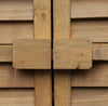 Capanno per attrezzi ed utensili da giardino con 4 scompartimenti in legno di Abete Made in Italy