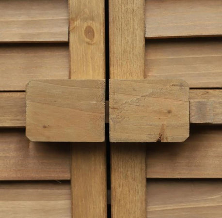 Capanno per attrezzi ed utensili da giardino con 4 scompartimenti in legno di Abete "Made in Italy"