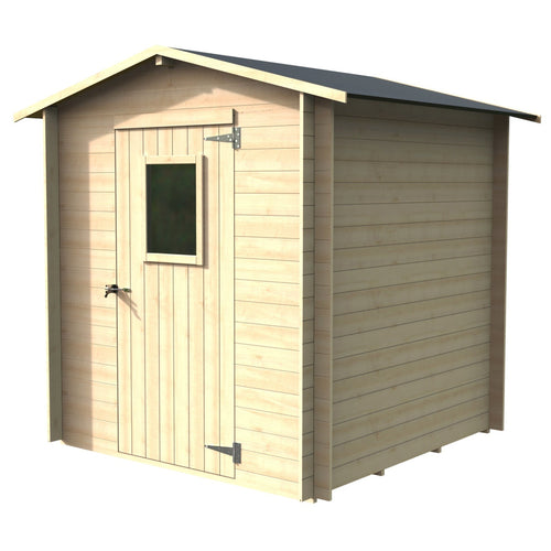 Casetta in legno con porta e finestra deposito da giardino per attrezzi Made in Italy 200 x 200 x h 217 cm