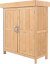 Casetta-in-Legno-da-Giardino-con-2-Ante,-Armadio-da-Esterno-Porta-Attrezzi-da-Giardino-con-Tetto-Apribile,-74x43x88-cm-HJ2845-212HJ2