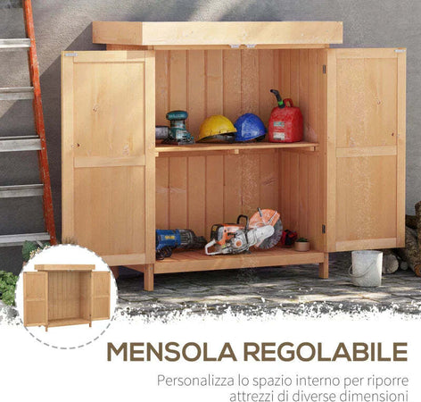 Casetta-in-Legno-da-Giardino-con-2-Ante,-Armadio-da-Esterno-Porta-Attrezzi-da-Giardino-con-Tetto-Apribile,-74x43x88-cm-HJ2845-212HJ2