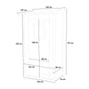 Casetta in legno con porta finestrata deposito da giardino monofalda Made in Italy