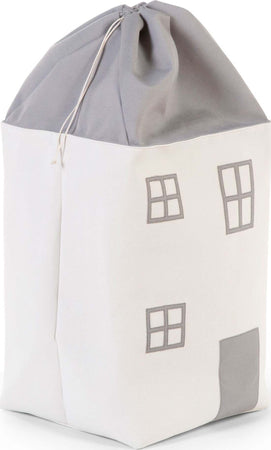 Casetta Portagiochi Childhome Bianco/Grigio Casa e cucina/Arredamento/Cameretta ragazzi/Borse e reti per giocattoli La Casa Del Bebè - Napoli, Commerciovirtuoso.it