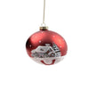 Pallina natalizia con decorazioni in vetro per albero di Natale Ø 10 cm