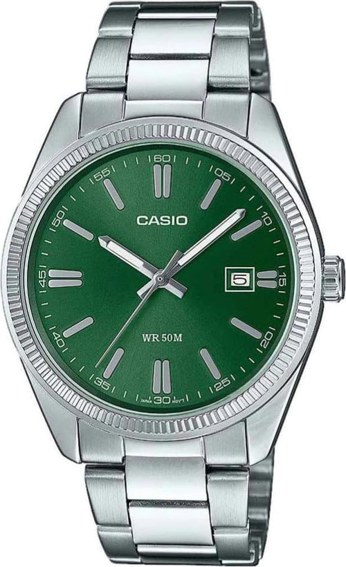 Casio-Orologio-Analogico-al-Quarzo-Uomo-con-Cinturino-in-Acciaio-Inossidabile-MTP-1302PD-3AV