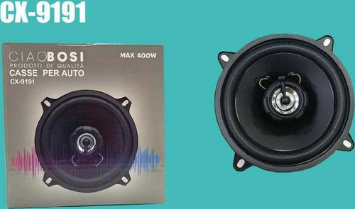 Cassa Acustica Altoparlante Da 400 Watt Woofer Per Auto Cx-9191 Ascolto Pulito Elettronica/Elettronica per veicoli/Elettronica per auto/Sistemi audio/Altoparlanti/Altoparlanti coassiali Trade Shop italia - Napoli, Commerciovirtuoso.it