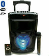 CASSA-ACUSTICA-AMPLIFICATA-RICARICABILE-TROLLEY-KARAOKE-CON-MICROFONO-2000-WATT