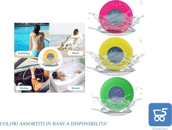 Xleader, Cassa Bluetooth Doccia, Cassa Impermeabile IPX7 Certificato, Con Ventosa, Microfono Integrato, Suono Cristallino E Bassi Ricco, 12 Ore Di Riproduzione, Regali Elettronici Ideali, Oro Nero - Foto 7