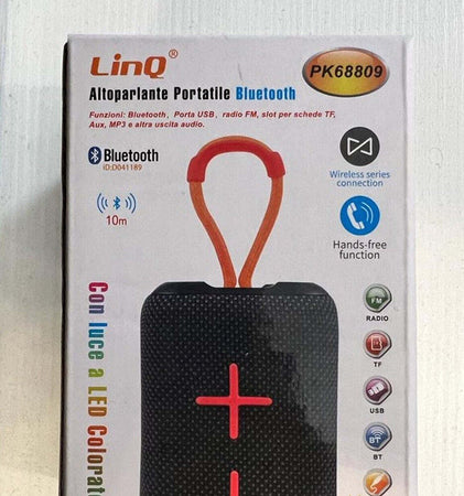 Cassa Altoparlante Bluetooth Portatile Pk-68809 Supporto Usb Fm Aux Mp3 Luce Led Elettronica/Audio e video portatile/Accessori/Casse portatili e Docking Station con altoparlanti/Casse portatili Bluetooth Trade Shop italia - Napoli, Commerciovirtuoso.it