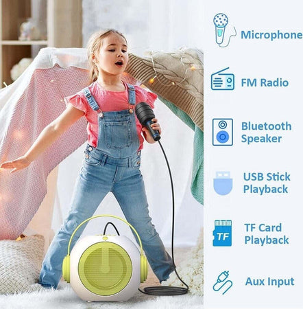 Cassa Bluetooth Altoparlante Karaoke Con Microfono Aux Usb Micro Sd Q-yx500 Elettronica e telefonia > Accessori Audio e Video > Casse Portatili Trade Shop italia - Napoli, Commerciovirtuoso.it