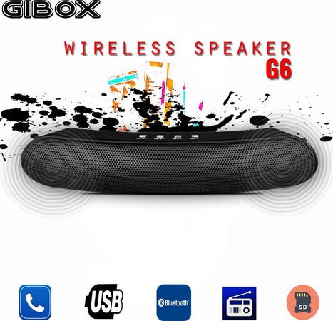 CASSA BLUETOOTH GIBOX G6 IMPERIUM BASS FM+USB+AUX+MICRO SD SPEAKER LED RADIO FM Elettronica/Audio e video portatile/Accessori/Casse portatili e Docking Station con altoparlanti/Casse portatili Bluetooth Trade Shop italia - Napoli, Commerciovirtuoso.it
