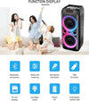 CASSA-Karaoke-TTD-2809-Altoparlante-Bluetooth-wireless-microfono-e-telecomando
