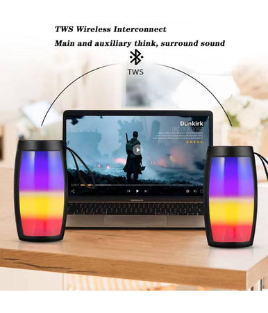Cassa Portatile Bluetooth 5w Stereo Bluetooth Luce A Led Altoparlante Esterno
