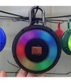 Cassa Speacker Portatile Bluetooth Luce Led Multicolor Con Gancio Per Appenderla
