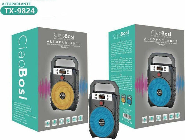 Cassa Speaker Altoparlante Bluetooth 15watt Tx-9824 Radio Fm Tf Usb Ricaricabile Elettronica/Audio e video portatile/Accessori/Casse portatili e Docking Station con altoparlanti/Casse portatili Bluetooth Trade Shop italia - Napoli, Commerciovirtuoso.it