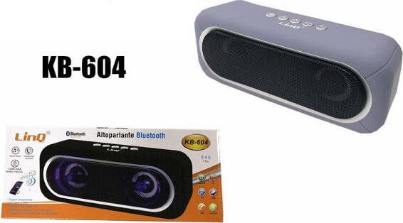 Cassa-Speaker-Altoparlante-Bluetooth-Radio-Fm-Microsd-Usb-Aux-Tf-Luce-Led-Kb-604