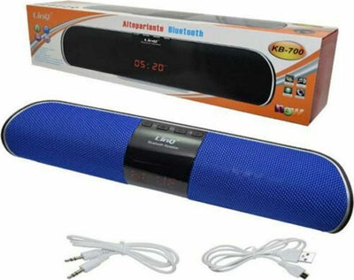 Cassa Speaker Bluetooth Con Slot Tf Card Usb Orologio Sveglia Linq Kb-700 Elettronica/Audio e video portatile/Accessori/Casse portatili e Docking Station con altoparlanti/Casse portatili Bluetooth Trade Shop italia - Napoli, Commerciovirtuoso.it