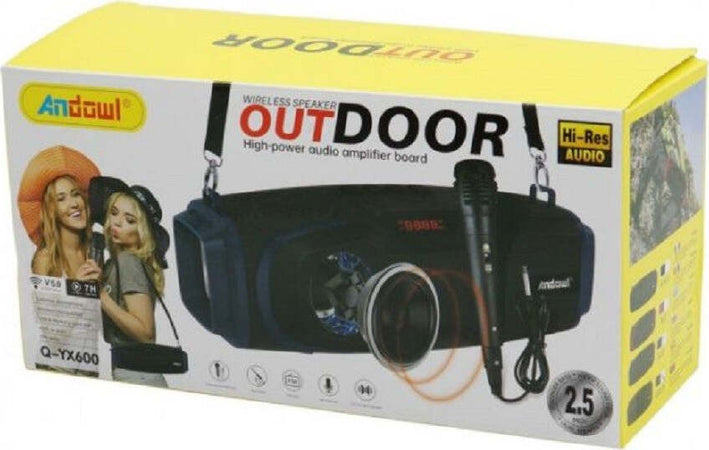 Cassa Wireless Bluetooth Portatile Sistema Karaoke Con Microfono Cablato Q-yx600 Elettronica/Audio e video portatile/Accessori/Casse portatili e Docking Station con altoparlanti/Casse portatili Bluetooth Trade Shop italia - Napoli, Commerciovirtuoso.it