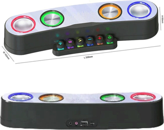 Cassa Wireless Bluetooth Speaker Gaming Desktop Laptop Pc Barra Audio Q-yx800 Elettronica/Audio e video portatile/Accessori/Casse portatili e Docking Station con altoparlanti/Casse portatili Bluetooth Trade Shop italia - Napoli, Commerciovirtuoso.it