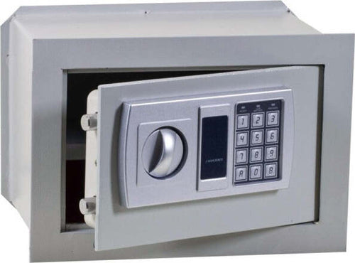 Cassaforte-A-Muro-Numerica-Digitale-Elettronica-31x20x20cm-Sicurez.-Grigio-Scuro