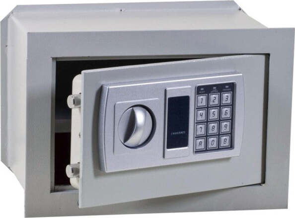 Cassaforte-A-Muro-Numerica-Digitale-Elettronica-31x20x20cm-Sicurez.-Grigio-Scuro