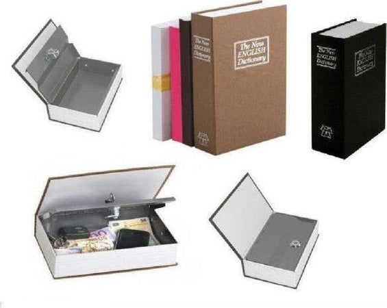 Cassaforte Di Sicurezza Finto Libro Piccolo Soldi E Salvadanaio + 2 Chiavi Fai da te/Sicurezza e protezione/Casseforti e accessori per la sicurezza/Casseforti a muro Trade Shop italia - Napoli, Commerciovirtuoso.it