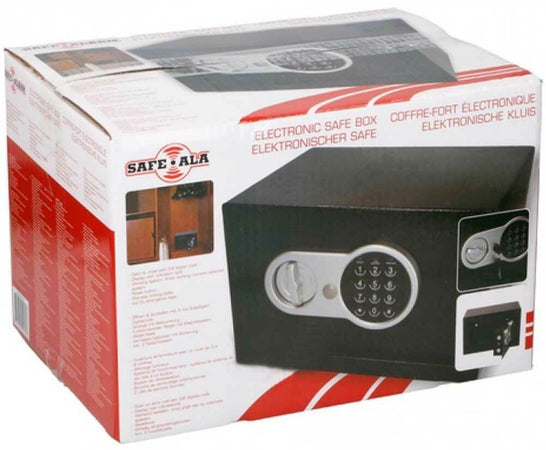 Cassaforte Digitale a Muro Cassetta Sicurezza Elettronica 31x20x20cm Casa Hotel