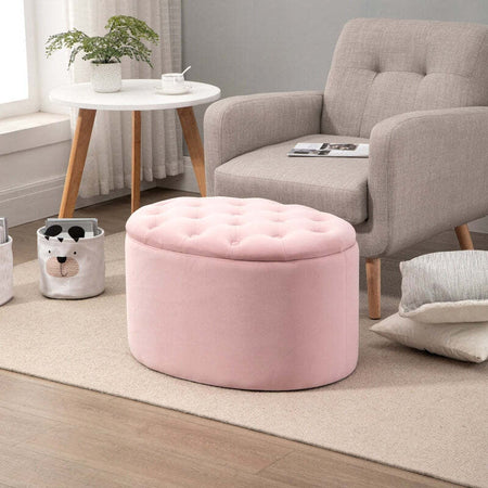 cassapanca-baule-ingresso-camera-da-letto-elegante-imbottita-pouf-tessuto-negozio-Contenitore-Ovale-e-Trapuntato-in-Velluto,-71x52x42cm,-Rosa-F838-176PKA