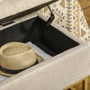 cassaPanca-con-Contenitore-per-ingresso-camera-da-letto-elegante-imbottita-grande-pouf-tessuto-negozio--Poliestere-Trapuntata-con-Gambe-in-Acciaio-d'oro,-110x44x48cm-baule-Beige-F838-353V80BGA