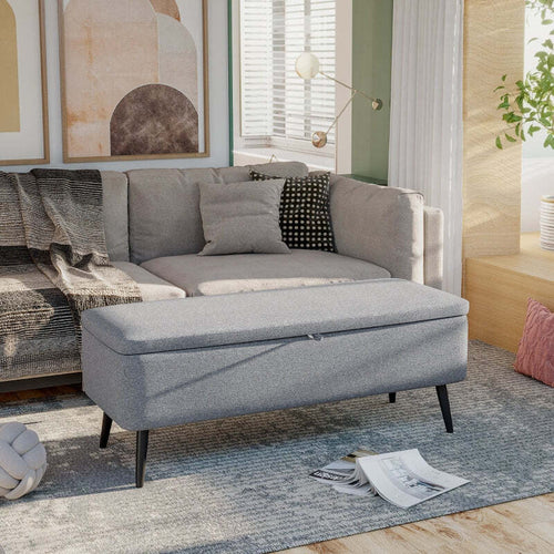 cassaPanca-Contenitore-baule--elegante-grande-panca-pouf-negozio-in-Tessuto-Effetto-Velluto-per-Camera-Soggiorno-e-Ingresso-101x38.5x44.5-cm,-Grigio-F838-271V00GYA