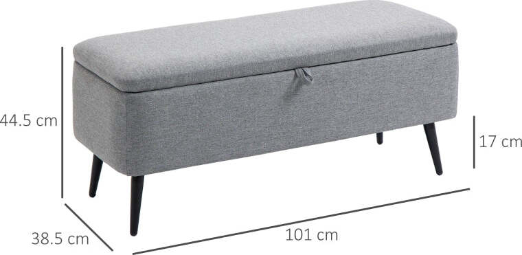 cassaPanca-Contenitore-baule--elegante-grande-panca-pouf-negozio-in-Tessuto-Effetto-Velluto-per-Camera-Soggiorno-e-Ingresso-101x38.5x44.5-cm,-Grigio-F838-271V00GYA