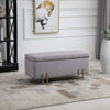 cassaPanca-Contenitore-baule-ingresso-panca-camera-da-letto-grande-pouf-tessuto-negozio-per-Interni-con-Seduta-Imbottita-e-Piedini-Laccati-Oro,-Design-Moderno-ed-Elegante,-100-x-40-x-42cm-F838-024GYA