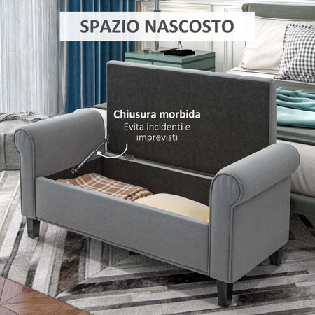 cassaPanca-FondoLetto-in-Tessuto-Vellutato-panca-con-Spazio-Portaoggetti-e-Braccioli-contenitore-baule-ingresso-camera-da-letto-elegante-imbottita-grande-pouf-tessuto-negozio-126x48.5x57-cm,-Grigio-F838-407V01GYA