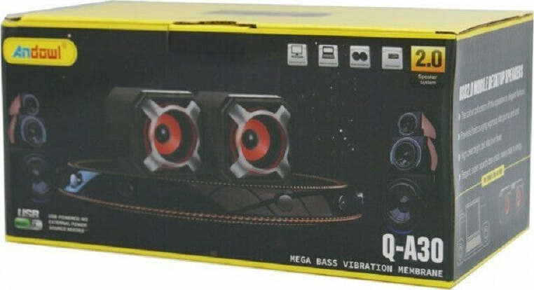Casse Altoparlante Per Computer 2,0 Mega Bass Bluetooth 10w Usb Portatile Q-a30 Elettronica/Audio e video portatile/Accessori/Casse portatili e Docking Station con altoparlanti/Casse portatili Bluetooth Trade Shop italia - Napoli, Commerciovirtuoso.it