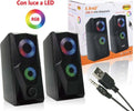 Casse Altoparlanti Stereo Usb 2.0 Con Luci Led Pc Gaming Rgb Speaker Tv Mp3 A5005 Elettronica/Audio e video portatile/Accessori/Casse portatili e Docking Station con altoparlanti/Casse portatili Bluetooth Trade Shop italia - Napoli, Commerciovirtuoso.it