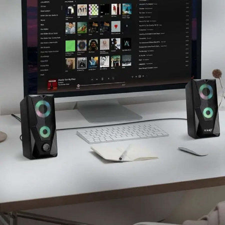 Casse Pc Compatte Altoparlanti USB Per Computer YOFANQI - Compatti E Facili Da Usare Audio PC - Foto 5