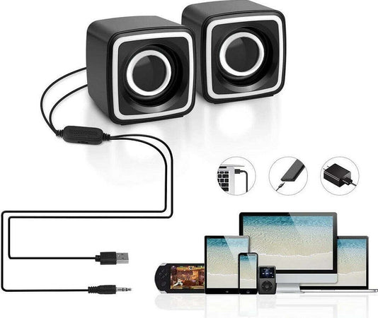 Casse Audio 2.0 Aux Usb Altoparlanti Luce Rgb Per Pc Notebook 3 W X 2 Ab-d385 Informatica e Videogiochi > Accessori PC > Casse per PC Trade Shop italia - Napoli, Commerciovirtuoso.it