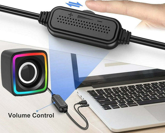 Casse Audio 2.0 Aux Usb Altoparlanti Luce Rgb Per Pc Notebook 3 W X 2 Ab-d385 Informatica e Videogiochi > Accessori PC > Casse per PC Trade Shop italia - Napoli, Commerciovirtuoso.it